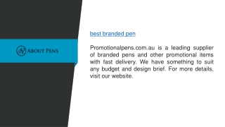 Best Branded Pen  Promotionalpens.com.au