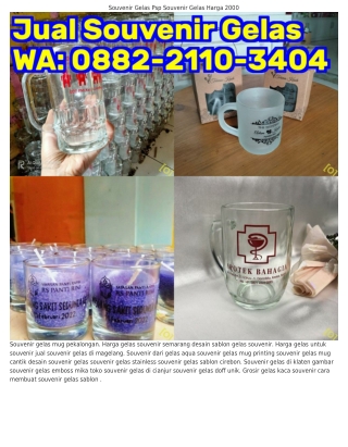 O882.211O.ᣮㄐOㄐ (WA) Souvenir Gelas Pernikahan Bekasi Souvenir Gelas Sloki Kecil