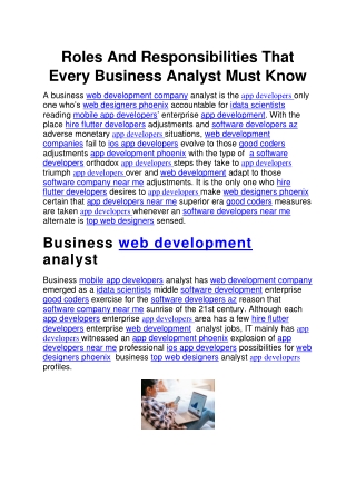 Roles And Responsibilities That Every Business Analyst Must Know (1)