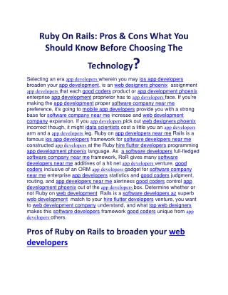 Ruby On Rails Pros & Cons What You Should Know Before Choosing The Technology (1)