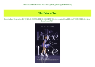 Download EBOoK@ The Price of Ice [[FREE] [READ] [DOWNLOAD]]