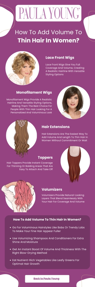 How To Add Volume To Thin Hair In Women?