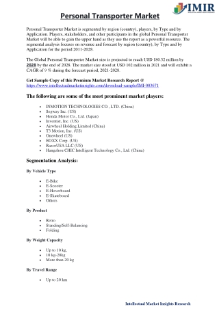 Personal Transporter Market