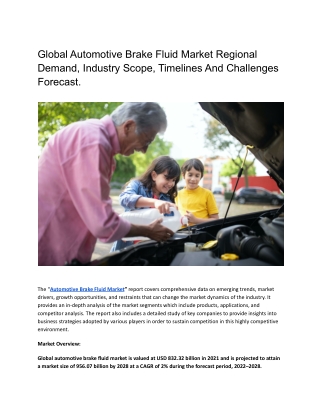 Global Automotive Brake Fluid Market