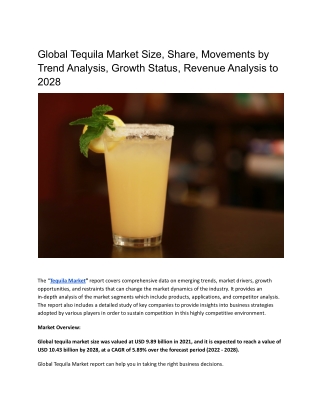 Global Tequila Market