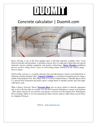 Concrete calculator  Duomit.com1
