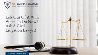 Left Out Of A Will? What To Do Now? Ask A Civil Litigation Lawyer!