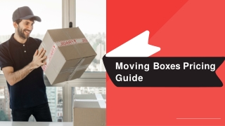 Moving Boxes Pricing Guide