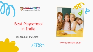 Best Preschool and Playschool in Ranchi - London Kids