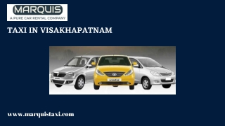 Taxi in Visakhapatnam  Marquistaxi.com