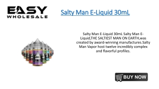 Salty Man E-Liquid 30mL