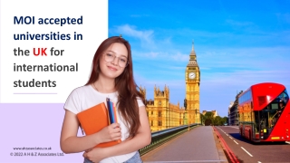 MOI accepted universities in UK for international students