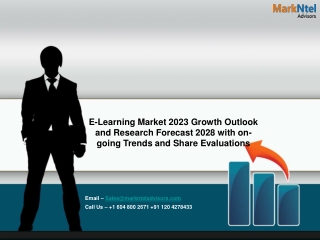 E-Learning Market 2023-2028: Competitive Landscape Analysis by Top Regions