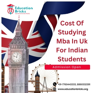 Cost Of Studying Mba In Uk For Indian Students