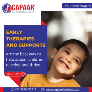 Early interventional support and therapies for Autism in Bangalore - CAPAAR
