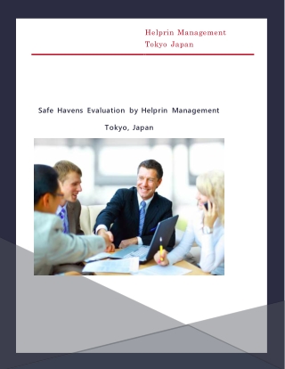 Safe Havens Evaluation by Helprin Management Tokyo, Japan