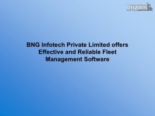 BNG Infotech Private Limited offers Effective and Reliable Fleet Management Software