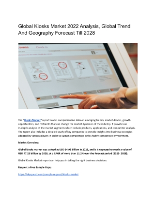 Global Kiosks Market