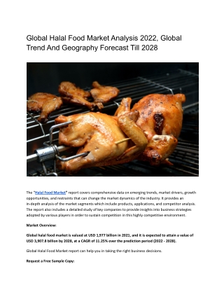 Global Halal Food Market