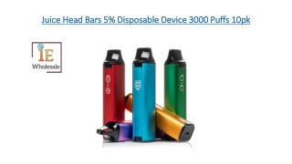 Juice Head Bars 5% Disposable Device 3000