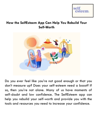 How the SelfEsteem App Can Help You Rebuild Your Self-Worth