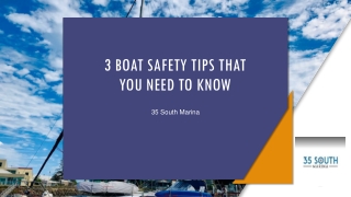 3 Boat Safety Tips that You Need to Know