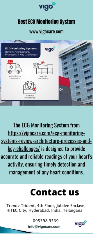 Best ECG Monitoring System - Vigocare.com