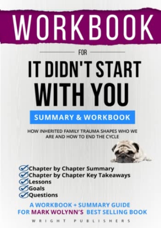 (PDF/DOWNLOAD) Workbook For It Didn't Start with You: How Inherited Family Traum