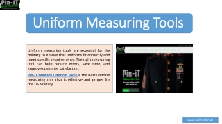 Uniform Measuring Tools