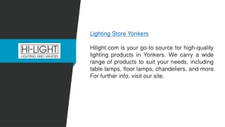 Lighting Store Yonkers  Hilight.com