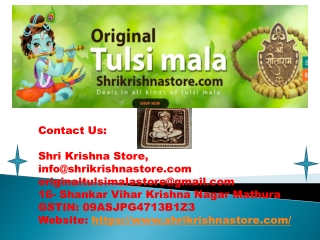 Shri Bageshwar Dham Balaji Hanuman Ji  Tulsi Mala - Shrikrishnastore