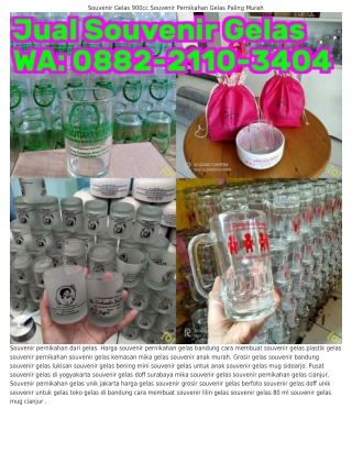 ౦882.2ll౦.౩4౦4 (WA) Souvenir Gelas Kemasan Mika Souvenir Gelas Lilin Kediri