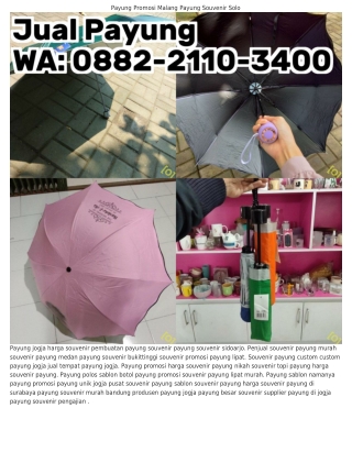 O882-2IIO-౩4OO (WA) Souvenir Bayi Payung Payung Promosi Perusahaan