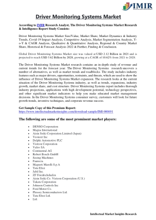 Japan Driver Monitoring Systems Market