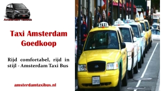 Taxi Amsterdam Goedkoop