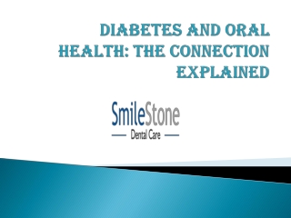 DIABETES AND ORAL HEALTH