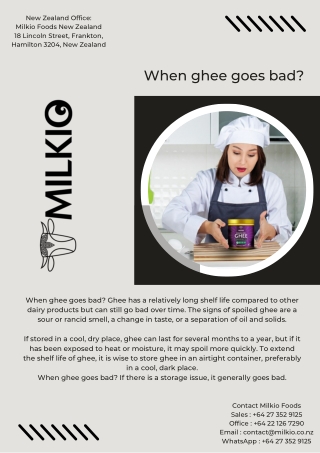 when ghee goes bad