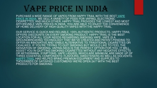 Vape Price In India