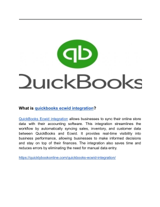 What is quickbooks ecwid integration (1)