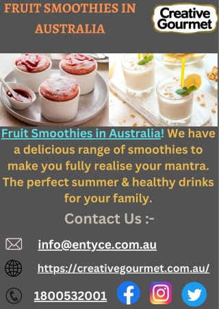 Best Fruit Smoothies in Australia