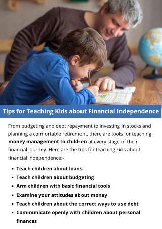 Tips for Teaching Kids about Financial Independence