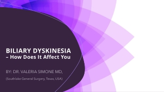 Biliary Dyskinesia – How Does It Affect You