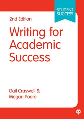 get [pdf] Writing for Academic Success (Sage Study Skills Series)