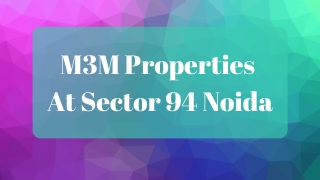 M3M Sector 94 Noida - PDF