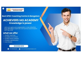 Best UPSC Coaching Centre In Bangalore
