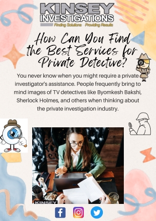 Choose The Best Agency For Private Investigators In Brentwood