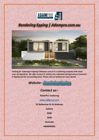 Rendering Epping