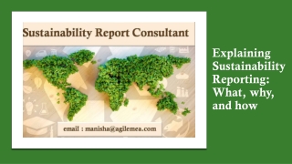 Explaining Sustainability Reporting: What, why, and how