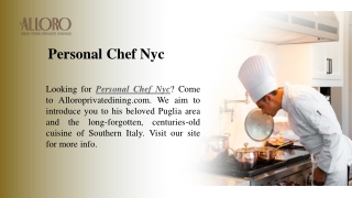 Personal Chef Nyc