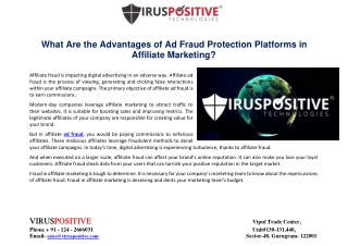 What Are the Advantages of Ad Fraud Protection Platforms in Affiliate Marketing?